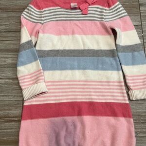 Gymboree Striped Pink and Blue Girls Sweater Dress